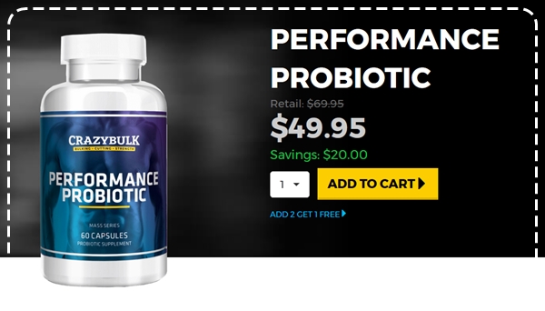 Brug Performance Probiotic fra CrazyBulk til Reducer Bodybuilding Bloat